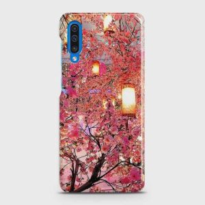Samsung A50 Pink blossoms Lanterns Case