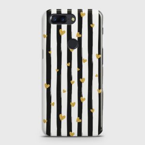 ONEPLUS 5T Glitter Heart Stripes Case