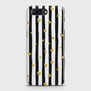 ONEPLUS 5 Glitter Heart Stripes Case