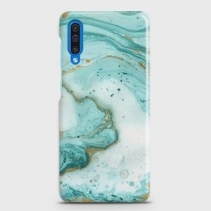 SAMSUNG GALAXY A30s Aqua Blue Marble Case