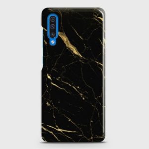 SAMSUNG GALAXY A50 Classic Golden Black Marble Case