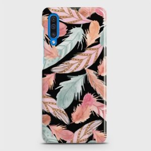 SAMSUNG GALAXY A50 Colorful Feather Leaves Case
