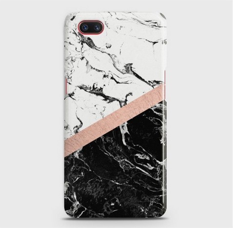 Black & White Marble With Chic RoseGold Phone Cases By XDesigns - Mozilla Firefox_3