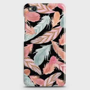 Xiaomi Redmi Go Colorful Feather Leaves Case