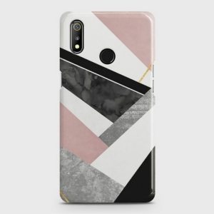 Realme 3 Geometric Luxe Marble Case
