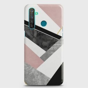 Realme 5 Geometric Luxe Marble Case