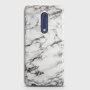 Nokia 5 Trendy White Marble Case