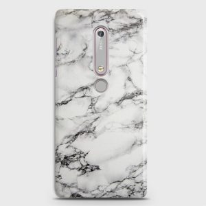 Nokia 6.1 Trendy White Marble Case
