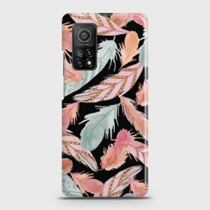 Xiaomi Mi 10T Pro Colorful Feather Leaves Case