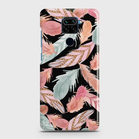 Colorful Feather Leaves Xiaomi Redmi Note 9 Colorful Feather Leaves Case