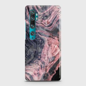 Xiaomi Mi Note 10 Liquid Glitter Rose Gold Mesh Case