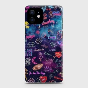 iPhone 12 mini Neon Galaxy Case
