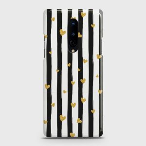 Oneplus 8 Glitter Heart Stripes Case