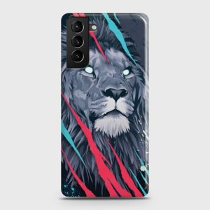 Samsung Galaxy S21 Abstract Animated Lion Case