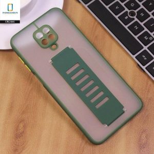 Semi Tranparent Soft Borders with Grip Holder Camera Protection Case For Xiaomi Models