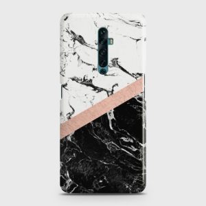 Black & White Marble With Chic RoseGold