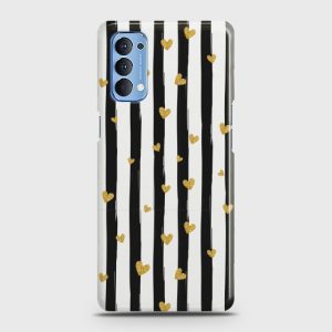 Glitter Heart Stripes