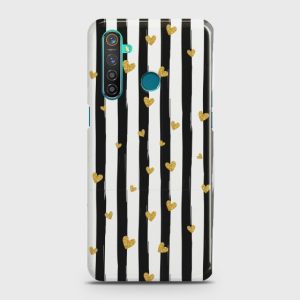 Glitter Heart Stripes