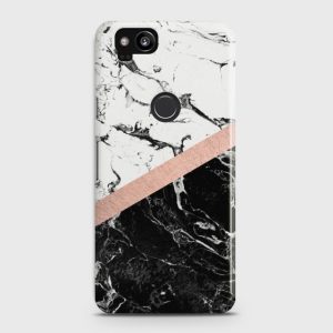 Black & White Marble With Chic RoseGold