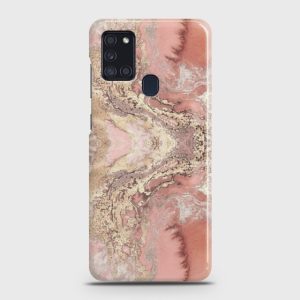 Trendy Chic Rose Gold Marble