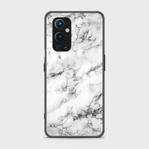 OnePlus 9 Pro Case -White Marble Series -Printed Ultra Shine Premium Infinity Glass Case