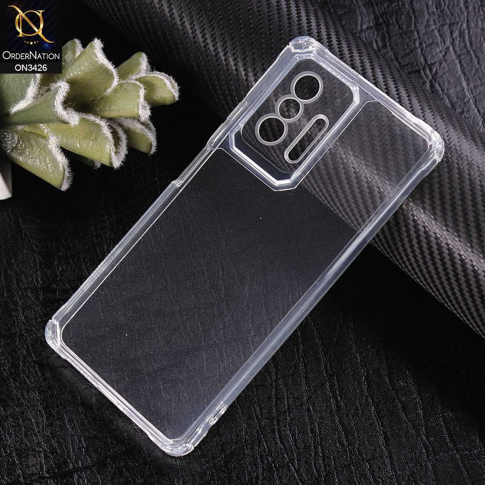 Xiaomi 11T Pro Cover - Transparent - New Soft TPU Shock Proof Bumper Transparent Protective Case with Camera Protection