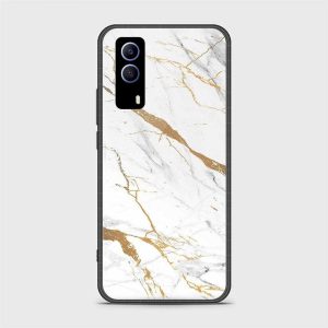 Vivo Y53s 5G Cover-White Marble Series-Customised Cases