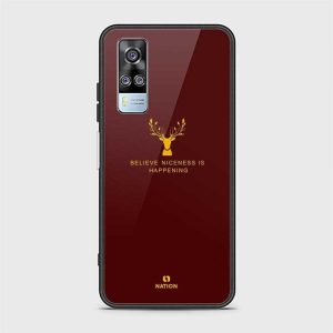 Vivo Y51s Case -Nice Series -Printed Ultra Shine Premium Infinity Glass Case
