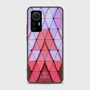 Xiaomi 12 Pro Cover-Pyramid Series - Premium Printed Glass soft Bumper shock Proof Case