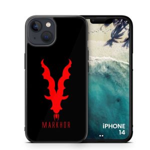 iPhone 14 Cover - Markhor Series - HQ Printed Ultra Shine Premium Infinity Glass Soft Silicon Borders Case