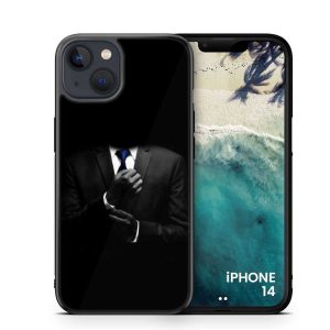 iPhone 14 Cover - Black Art Series -Printed Ultra Shine Premium Infinity Glass Case (Copy)