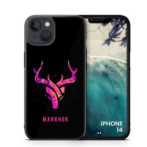 iPhone 14 Cover - Markhor Series - HQ Printed Ultra Shine Premium Infinity Glass Soft Silicon Borders Case