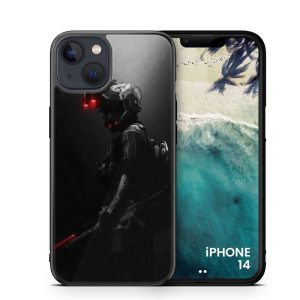 iPhone 14 Cover - Black Art Series -Printed Ultra Shine Premium Infinity Glass Case (Copy)