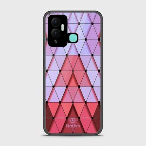 Infinix Hot 12 Play Cover-Pyramid Series - HQ Ultra Shine Premium Infinity Glass Soft Silicon Borders Case
