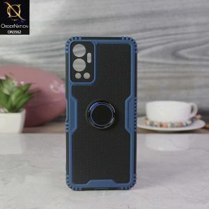 Infinix Hot 12 Cover -Shockproff Dotted Hybrid Soft Case with Ring Holder