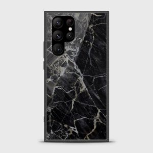 Black Marble Series Trending Designs Premium Glass Case All Infinix Models