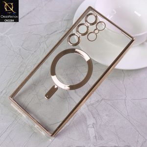 Samsung Galaxy S22 Ultra 5G Cover - J-Case Official Magsafe Electroplated Borders Camera Protection Soft Clear Case