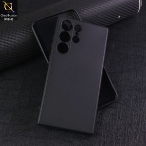 Samsung Galaxy S23 Ultra 5G Cover - Black - ONation Silica Gel Series - HQ Liquid Silicone Elegant Colors Camera Protection Soft Case