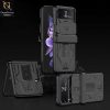 Samsung Galaxy Z Flip 4 5G Cover - Black - GKK Magnetic Hinge Camera Protection Hard Cover With Ring Holder