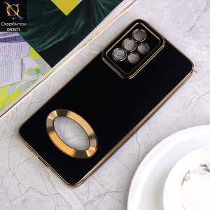 Samsung Galaxy A23 5G Cover - Black - All New Electroplating Borders With Logo Hole Protective Soft Silicon Case