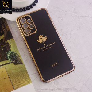 Samsung Galaxy A23 5G Cover - New Electroplating Borders Maple Leaf Camera Protection Soft Silicone Case