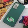 Samsung Galaxy A73 5G Cover - Green - New Soft Silicone Electroplating Camera Ring Chrome Logo Hole Case