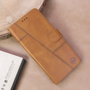 Premium Leather Megantic Flip Book Covers With Card Holding Option