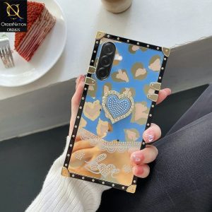 Heart Bling Diamond Glitter Soft TPU Trunk Case With Ring Holder